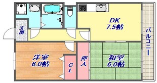 カサグランデ魚崎１の物件間取画像